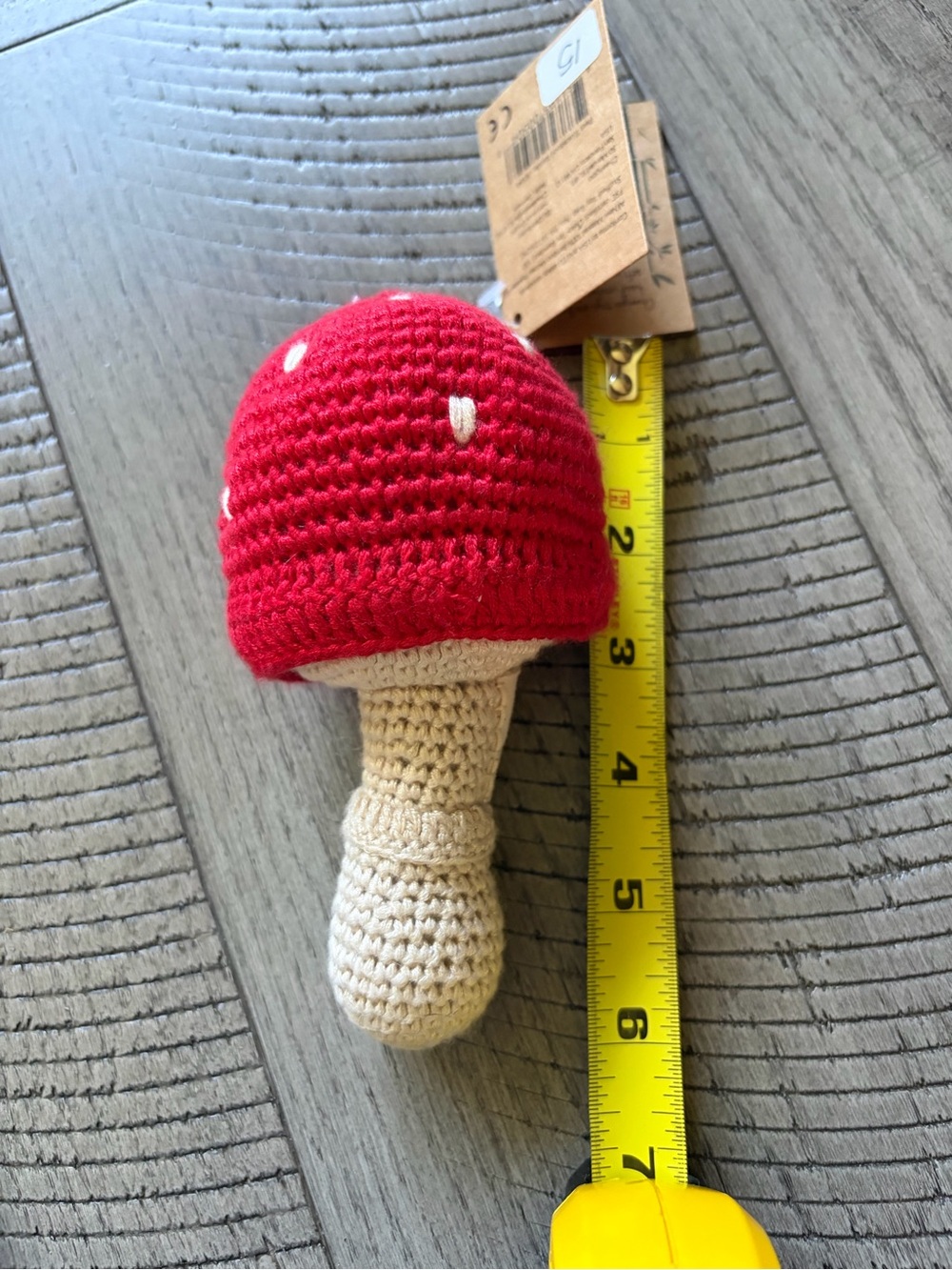 NWT Cheengoo Toadstool Crochet Rattle - Picture 6 of 6